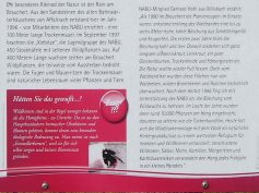 2019.04.17-24 Untere Hälfte der Infotafel über den Naturerlebnisweg am Brauchert.